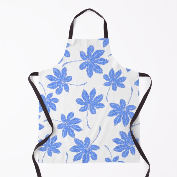 Item preview, Aesthetic Blue Tropical Leaves Pattern designed and sold by altastudio.