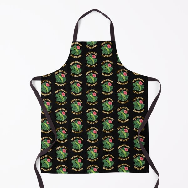 Item preview, Retro Flat Bridgetown Barbados Tropical Lizard designed and sold by DuckOddity.