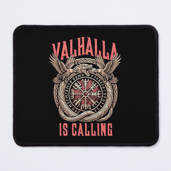 Item preview, Valhalla Is Calling Viking Serpent Rune Compass Ravens designed and sold by GrandeDuc.