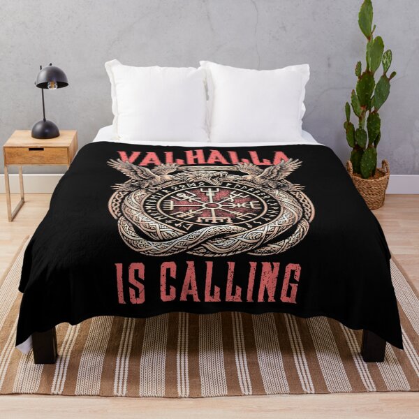 Item preview, Valhalla Is Calling Viking Serpent Rune Compass Ravens designed and sold by GrandeDuc.