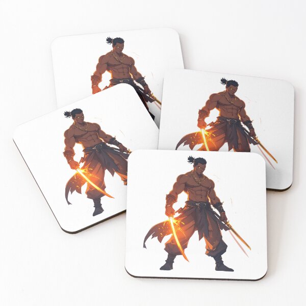Item preview, Anime Dual Sword Samurai Design designed and sold by BetweenForms.