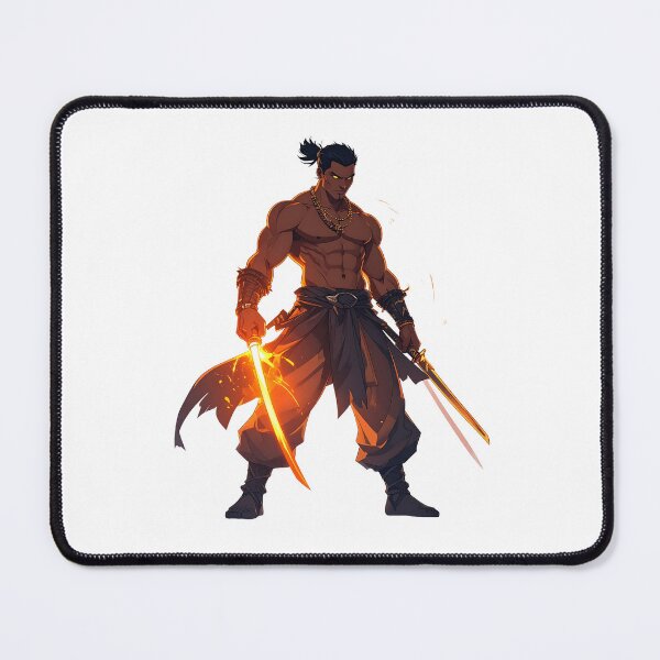 Item preview, Anime Dual Sword Samurai Design designed and sold by BetweenForms.