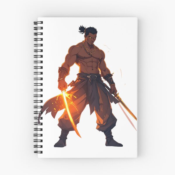 Item preview, Anime Dual Sword Samurai Design designed and sold by BetweenForms.
