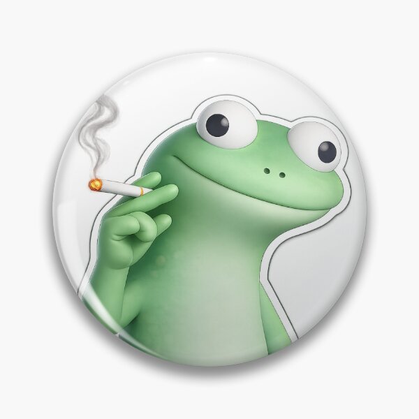 Item preview, Cool Smoking Gecko Sticker designed and sold by MoodPopz Studio.