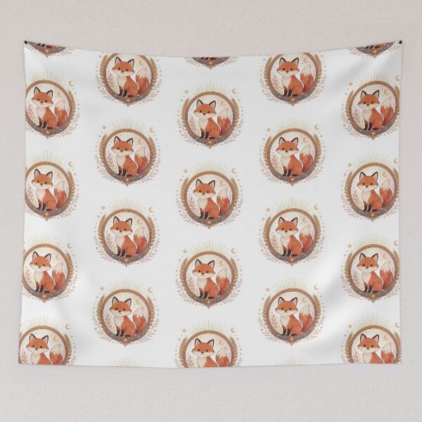 Item preview, Virgo Zodiac Sticker | Celestial Fox Astrology Art designed and sold by AillustriaAK.