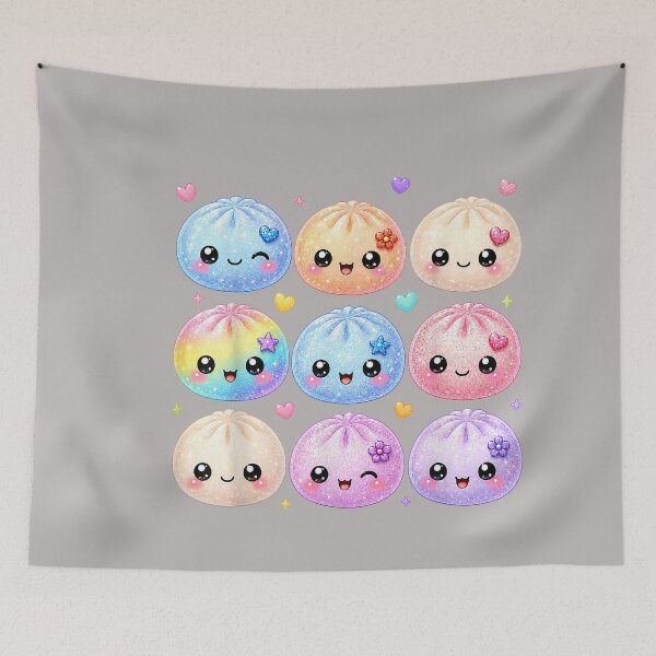 Item preview, Cute Dumpling Kawaii Pastel Anime Dumpling Lovers Kids Girls designed and sold by GreggRoss.