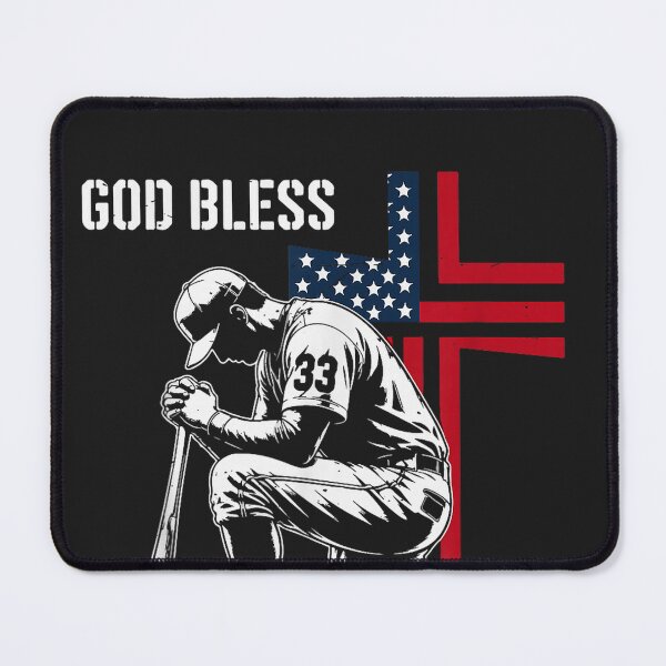 Item preview, God Bless America Patriotic Baseball Christian Faith Men's designed and sold by CriseldaBruning.