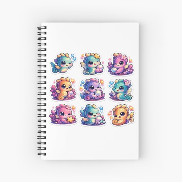 Item preview, Premium Kawaii Seahorse Sticker Sheet designed and sold by KrishAuraa.