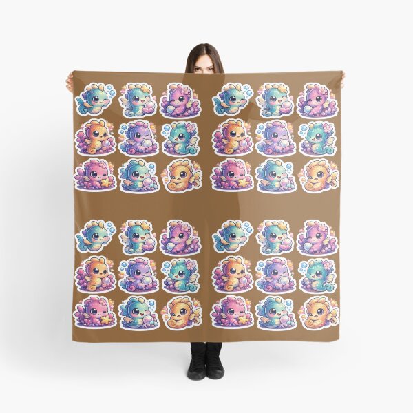 Item preview, Premium Kawaii Seahorse Sticker Sheet designed and sold by KrishAuraa.
