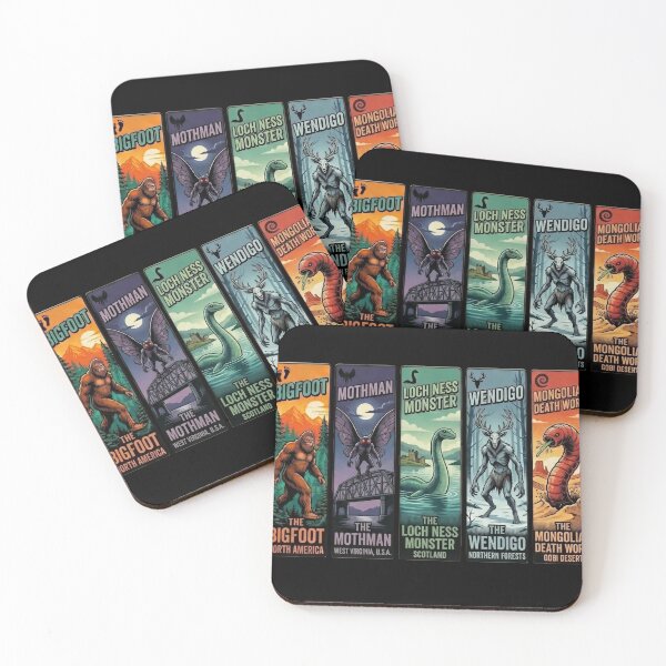 Item preview, Cryptid Legends Retro Pop Art Collection designed and sold by redsharkuk.