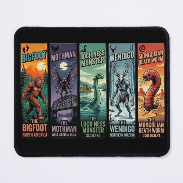 Item preview, Cryptid Legends Retro Pop Art Collection designed and sold by redsharkuk.