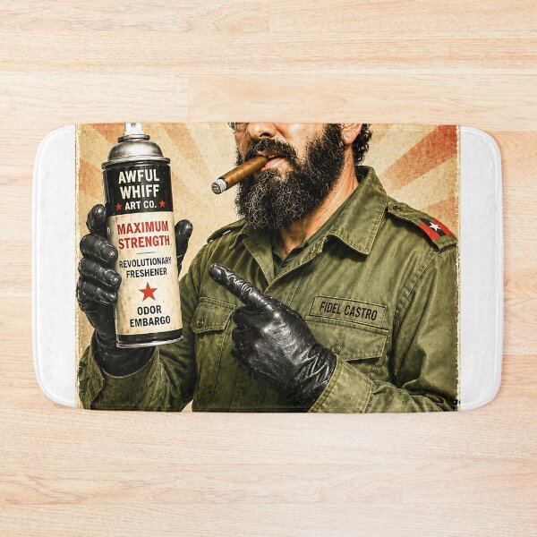 Item preview, Fidel Castro Reaction Art | Funny Historical Figure Parody Wall Art & Apparel designed and sold by Awful Whiff Art Co.