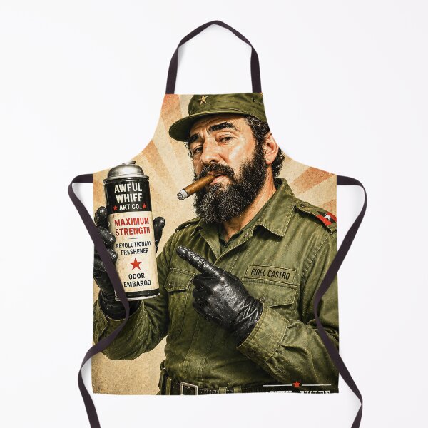 Item preview, Fidel Castro Reaction Art | Funny Historical Figure Parody Wall Art & Apparel designed and sold by Awful Whiff Art Co.