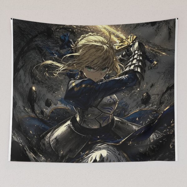 Item preview, Legendary Sword Knight Art Print | Anime Warrior Fantasy Armor Epic Battle Poster designed and sold by Dyan4.