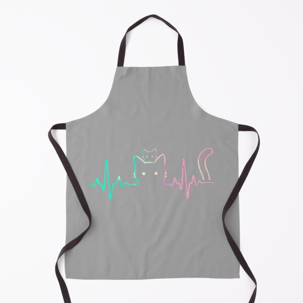 Item preview, Cute Heartbeat Cat Lover Design Funny Feline Silhouette Tee designed and sold by GreggRoss.