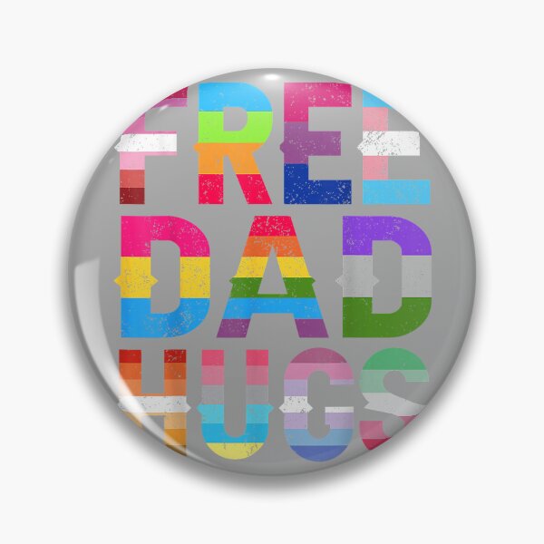 Item preview, Free Dad Hugs LGBTQ Gay Pride Month Proud Ally Rainbow Flag designed and sold by KathieFaugh.