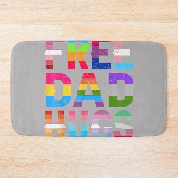 Item preview, Free Dad Hugs LGBTQ Gay Pride Month Proud Ally Rainbow Flag designed and sold by KathieFaugh.