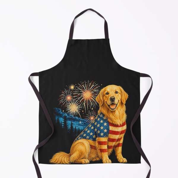 Item preview, Golden Retriever 4th of July 250 Years American Anniversary designed and sold by CriseldaBruning.