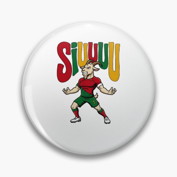 Item preview, The Goat Says Siuuu Portugal Soccer Celebration Graphic  — Funny GOAT Soccer Fan Humor  designed and sold by SkTee2k.