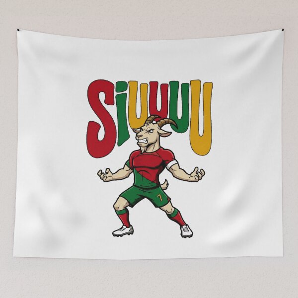 Item preview, The Goat Says Siuuu Portugal Soccer Celebration Graphic  — Funny GOAT Soccer Fan Humor  designed and sold by SkTee2k.