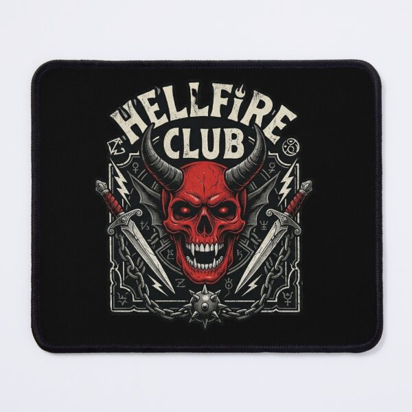 Item preview, Stranger Things 4 Hellfire Club Skull & Weapons designed and sold by MaafiaArtsThai.