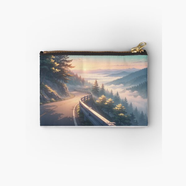 Item preview, Sea of Clouds Mountain Road Anime Landscape designed and sold by theloomvale.
