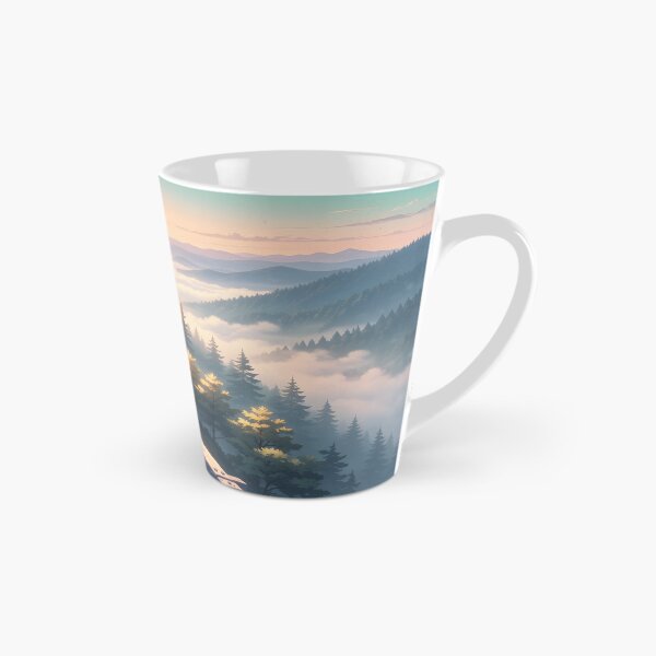 Item preview, Sea of Clouds Mountain Road Anime Landscape designed and sold by theloomvale.