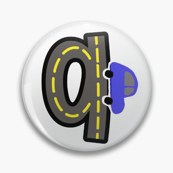 Item preview, Blue car on Q designed and sold by tiredteacher57.