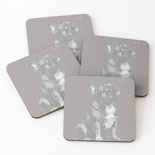 Item preview, French Bulldog Dog with Butterfly Graphic Tee Men Kids designed and sold by KathieFaugh.