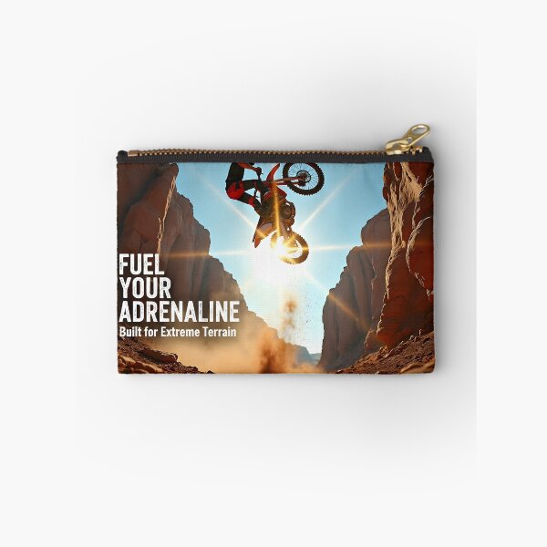 Item preview, Red Dirt Bike Canyon Racing Poster | Extreme Terrain Motocross Art & Adventure Club Decor designed and sold by Creative-RE.