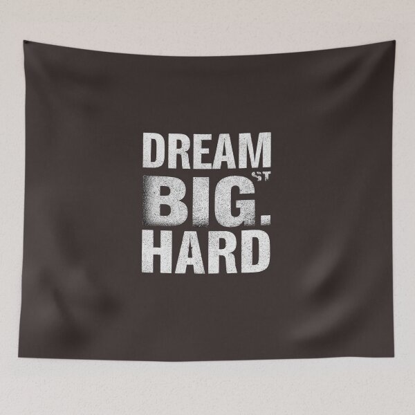Item preview, Dream Big Hustle Hard Motivational Quote T-Shirt designed and sold by Dream Weave Studio.