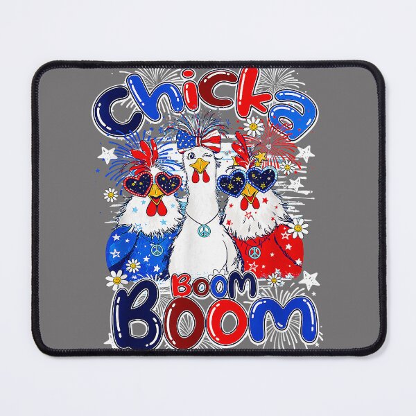 Item preview, Chicka Boom Boom Funny Chicken Patriotic 4th of July designed and sold by KristineLi.
