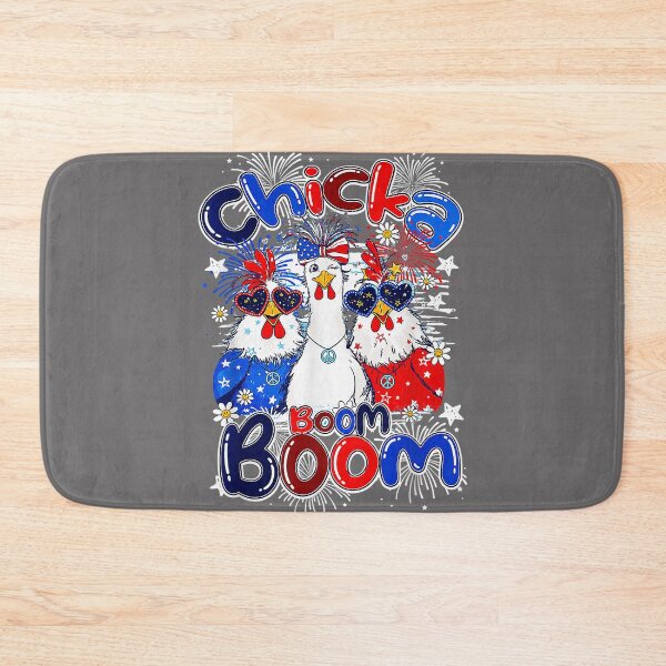 Item preview, Chicka Boom Boom Funny Chicken Patriotic 4th of July designed and sold by KristineLi.