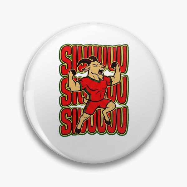 Item preview, The Goat Says Siuuu Portugal Soccer Celebration Graphic  — Funny GOAT Soccer Fan Humor  designed and sold by SkTee2k.