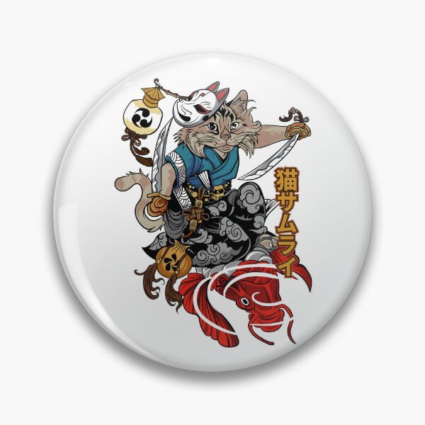 Item preview, Neko Samurai Cat Warrior designed and sold by FaizArtShop.