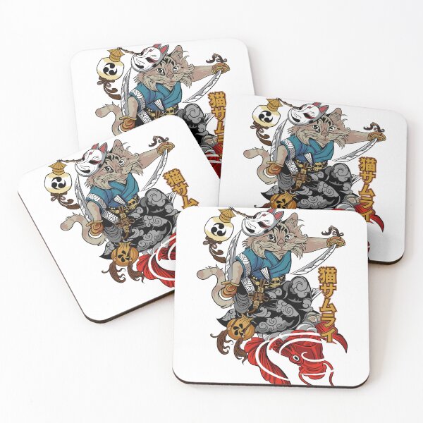 Item preview, Neko Samurai Cat Warrior designed and sold by FaizArtShop.