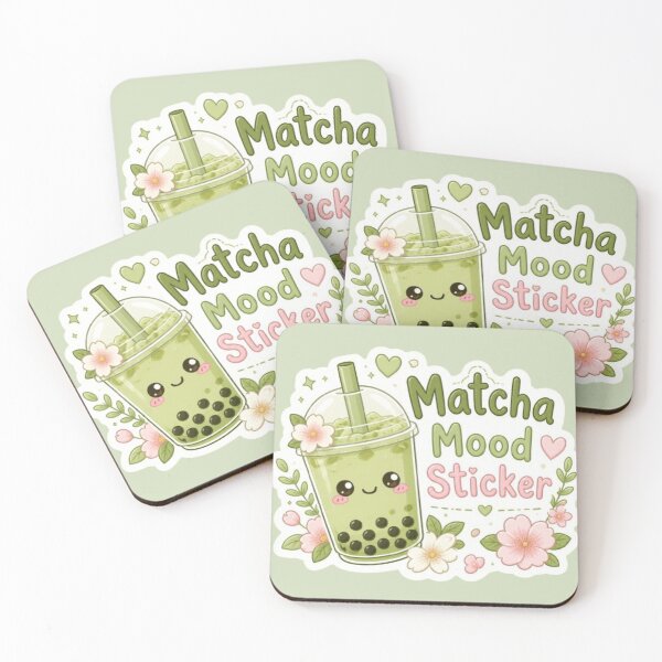 Item preview, Matcha Mood Bubble Tea Sticker designed and sold by Stylestickers55.