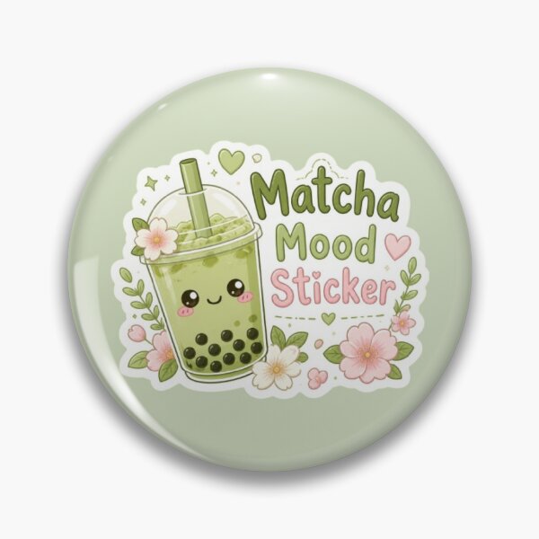 Item preview, Matcha Mood Bubble Tea Sticker designed and sold by Stylestickers55.