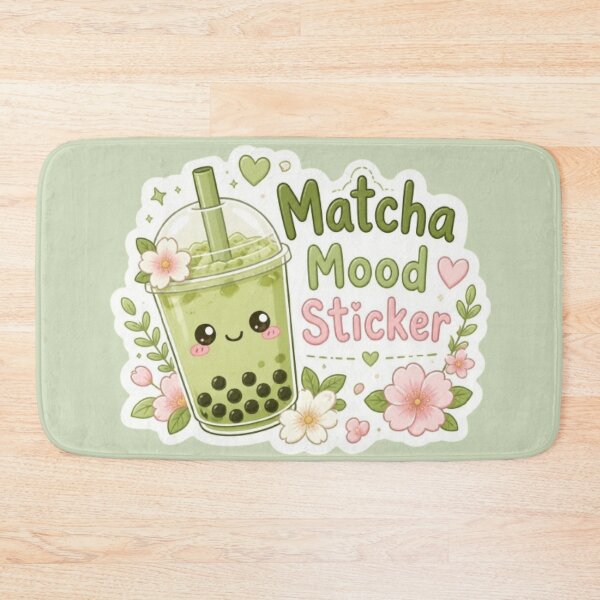 Item preview, Matcha Mood Bubble Tea Sticker designed and sold by Stylestickers55.