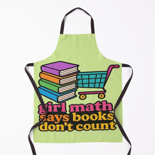 Item preview, Girl Math Says Books Don't Count Funny Book Lover Design designed and sold by BookedAndDesign.