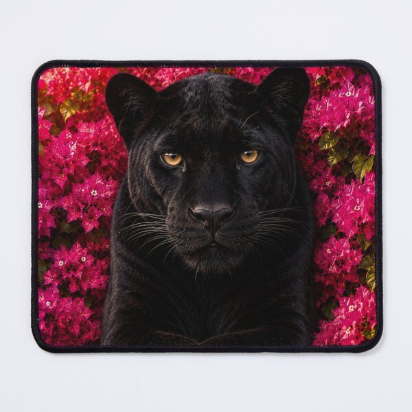 Item preview, Majestic Black Panther Among Bougainvillea Blooms designed and sold by Pure Craft.