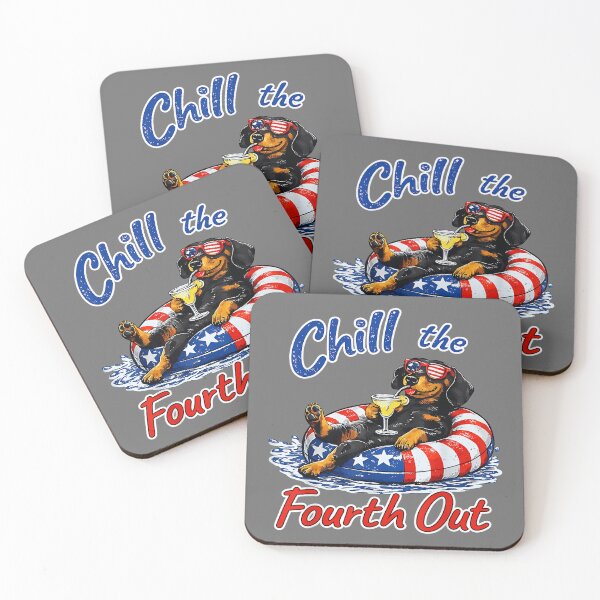 Item preview, Chill The Fourth Out Funny Dachshund Dog Lover designed and sold by KristineLi.