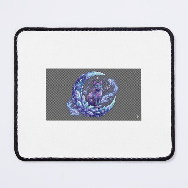 Item preview, Celestial Crystal Moon Cat | Mystical Galaxy Feline Fantasy Art designed and sold by Sara-Ai.