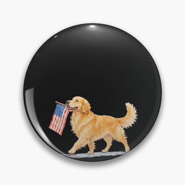 Item preview, Golden Retriever American Flag Golden Retriever 4Th of July designed and sold by CriseldaBruning.
