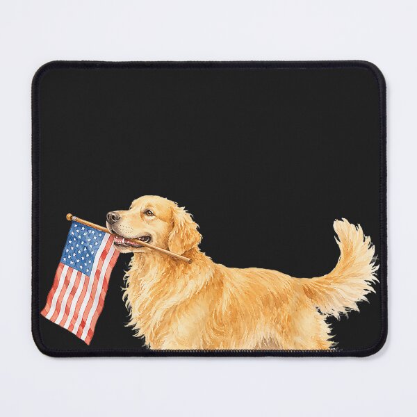Item preview, Golden Retriever American Flag Golden Retriever 4Th of July designed and sold by CriseldaBruning.