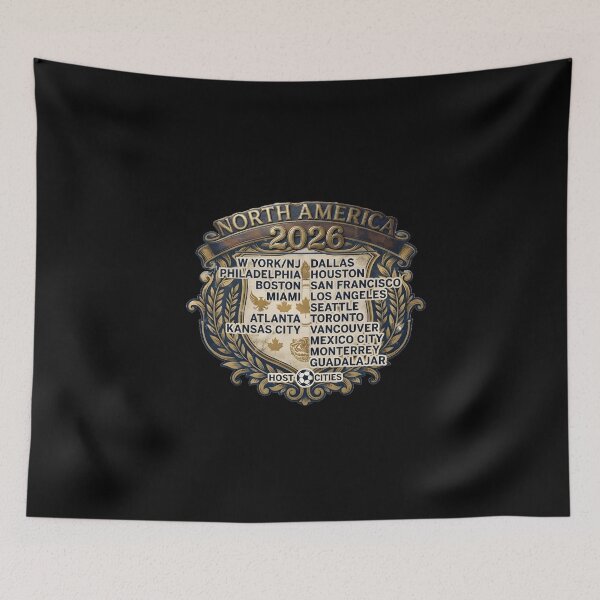 Item preview, North America 2026 Football Host Cities Retro Typography designed and sold by ninisdesign.
