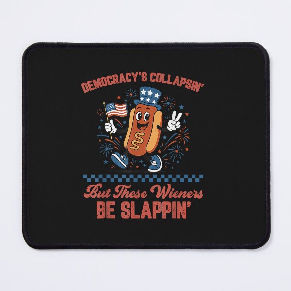 Item preview, Democracy's Collapsing Funny Hot Dog 4th July 250 Years designed and sold by FrankIsabel.