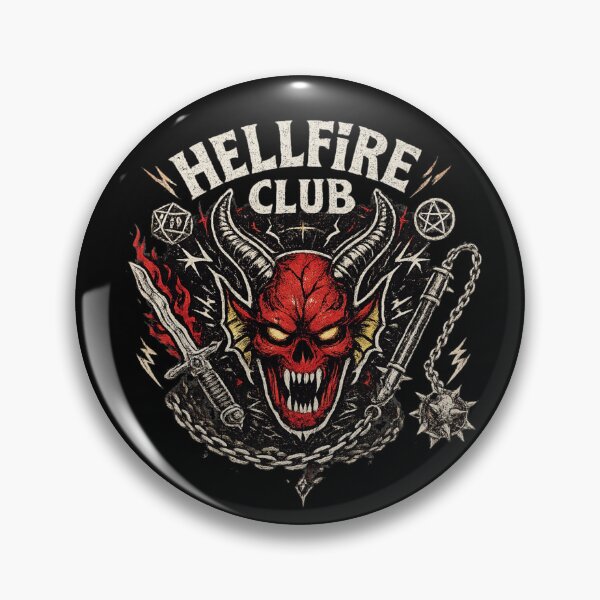 Item preview, Stranger Things 4 Hellfire Club Skull & Weapons T-Shirt designed and sold by MaafiaArtsThai.
