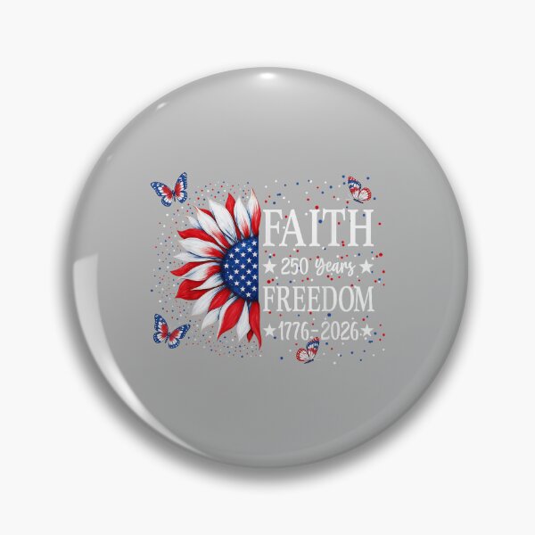 Item preview, Faith Freedom 250 Years 2026 Sunflower Floral 4th of July designed and sold by ArleneRowe.