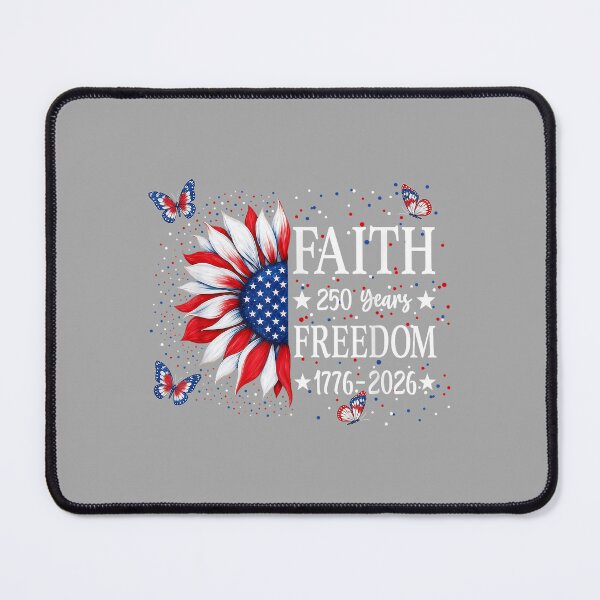 Item preview, Faith Freedom 250 Years 2026 Sunflower Floral 4th of July designed and sold by ArleneRowe.